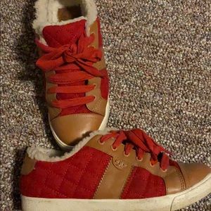 Tory Burch fleece lined winter sneakers